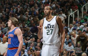 NBA – Les Français de la nuit : Rudy Gobert évolue en Gobzilla et tape son record, Joffrey Lauvergne régale également