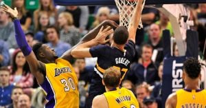 NBA – Les Français de la nuit : Rudy Gobert détruit les Lakers, Joffrey Lauvergne réalise un match complet !