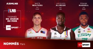 Jeep Elite – Nate Wolters, Jacques Alingue et Frank Hassell nominés pour le MVP du mois de mars