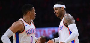 NBA – Carmelo Anthony pas dérangé par le voleur de rebonds Westbrook