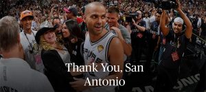 NBA – La lettre d’adieu intégrale de Tony Parker à San Antonio