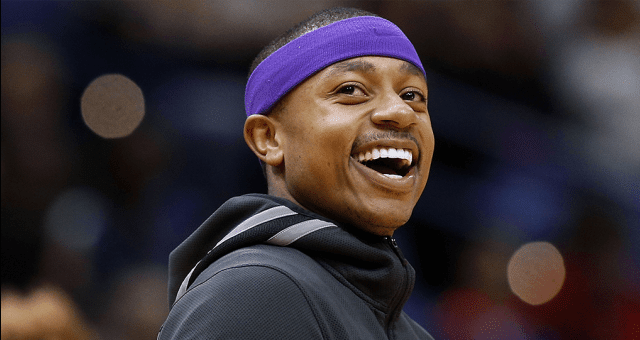 Isaiah Thomas sous la tunique d'entraînement des Lakers