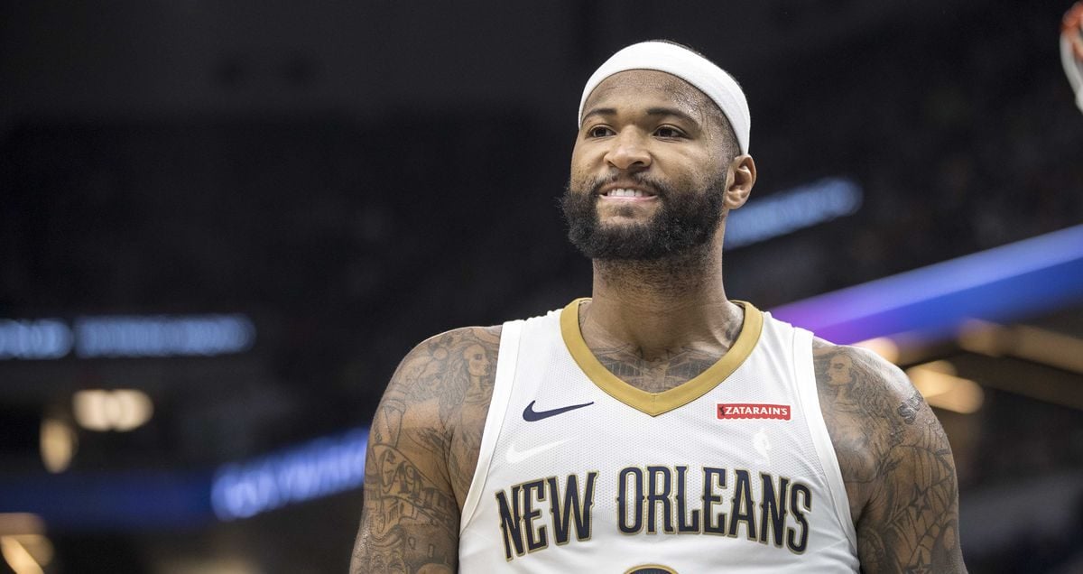 DeMarcus Cousins sous le maillot des Pelicans.