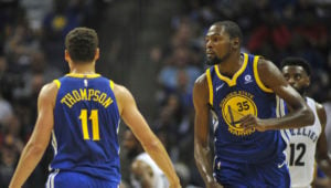 NBA – Kevin Durant encense la défense de Klay Thompson