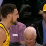 NBA – Quand Klay Thompson shoote… en touche