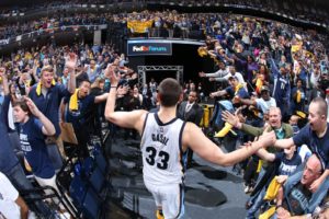 NBA – Marc Gasol remercie les Grizzlies