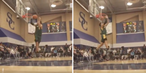 High School – Un lycéen claque un 540 dunk !