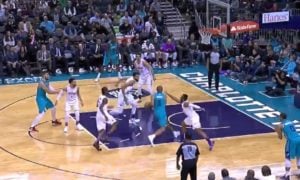 NBA – Nicolas Batum lâche un gros dunk sur Karl-Anthony Towns !