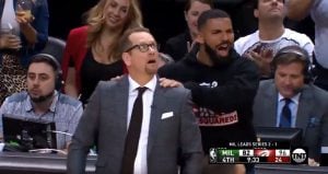 NBA – Quand Drake « masse » Nick Nurse