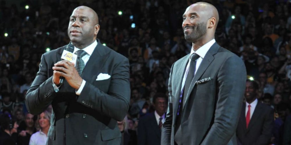 Magic Johnson et Kobe Bryant