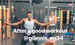 NBA – Giannis s’éclate à la salle de muscu !