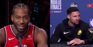 NBA – Klay Thompson sort le rire de Kawhi Leonard