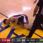 NBA – Klay Thompson se blesse à son tour sur une très vilaine réception !