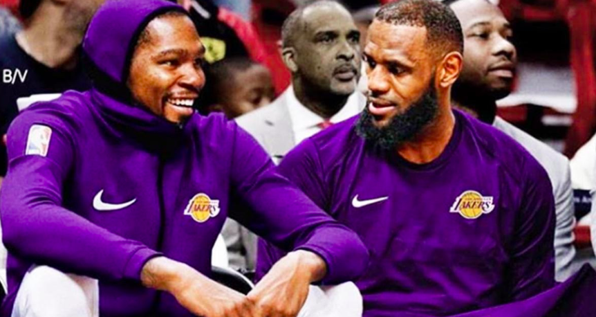 Kevin Durant aux Lakers avec Lebron James