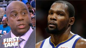 NBA – Magic Johnson souhaite le bonheur à Kevin Durant, KD s’emporte et dégaine