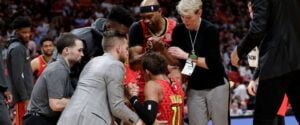 NBA – La réaction de Trae Young suite à sa blessure