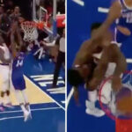 NBA – Le gros poster de Julius Randle sur la tête des Sixers !