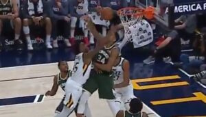 NBA – La tentative de poster ratée de Donovan Mitchell sur Giannis