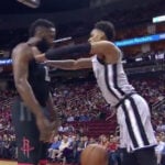 NBA – Bousculade entre James Harden et Dejounte Murray !