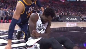 NBA – Pat Beverley chute lourdement, va au vestiaire et revient jouer blessé