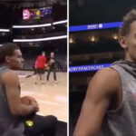 NBA – Le tir ultra insolent de Trae Young depuis le banc, et en musique