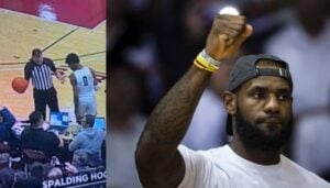 HS/NBA – Bronny reçoit un projectile en plein match, LeBron réagit