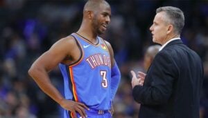 NBA – Les premiers mots de Chris Paul à son coach en arrivant à OKC