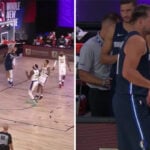 NBA – Quand Luka Doncic place un gros dunk… et se fait mal derrière