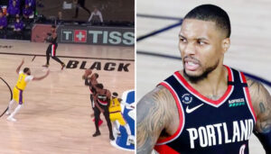 NBA – Les deux missiles de Damian Lillard pour battre les Lakers !