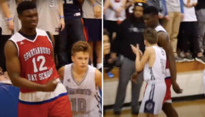 NBA – La photo virale des retrouvailles de Zion avec son bourreau de 1m67 !