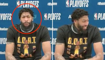 NBA – Un invité surprise s’incruste dans l’itw d’Anthony Davis, il réagit avec humour