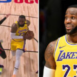 NBA – LeBron James envoie valser Tyler Herro au sol avec son dunk !