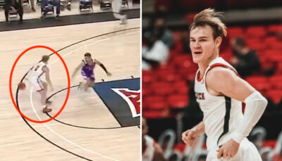 NCAA/NBA – Mac McClung régale et brise des chevilles pour sa première !