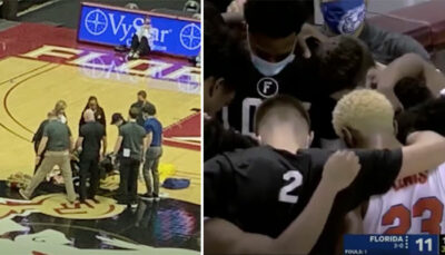 NBA/NCAA – Un joueur s’écroule en plein match, terreur dans la salle