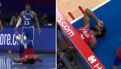 NBA – LeBron se prend une flagrante après un geste inapproprié sur Embiid !