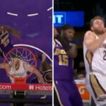 NBA – LeBron plante un monstrueux dunk, le banc s’enflamme !