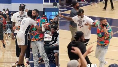 NBA/HS – LeBron et Drake disjonctent pendant le match de Bronny