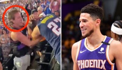 NBA – Un fan des Suns saccage un fan des Nuggets, Devin Booker lui écrit !