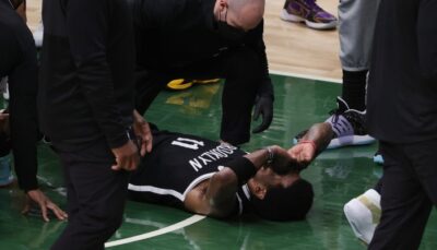 NBA – Les premiers mots de Kyrie Irving au sol après sa blessure