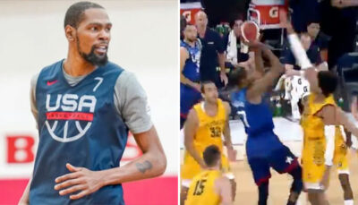 NBA – Kevin Durant encore moqué après un vilain contre chez Team USA !