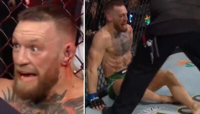 UFC – Au sol et le tibia brisé, la séquence de Conor McGregor qui choque les Américains !