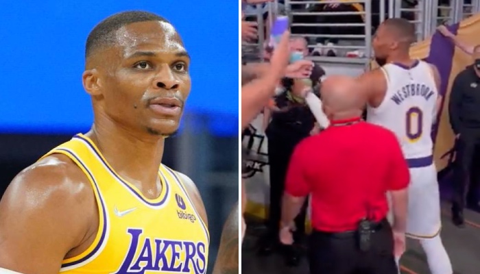 Russell Westbrook a recardé un fan pour une histoire de chaussures