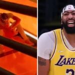 NBA – Les images virales d’Anthony Davis, malade et effondré en plein match