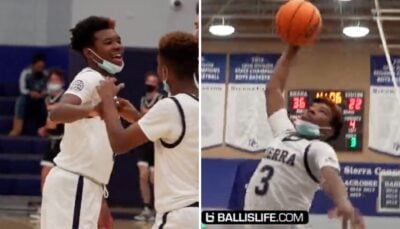 NBA/HS – À 14 ans, le fils cadet de LeBron claque son premier tomar, le King en feu !