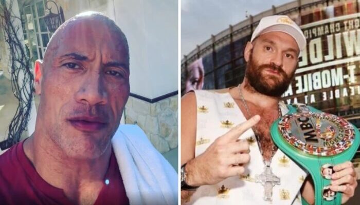 Dwayne "The Rock" Johnson et Tyson Fury