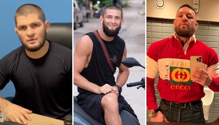 Khabib Nurmagomedov, Khamzat Chimaev et Conor McGregor