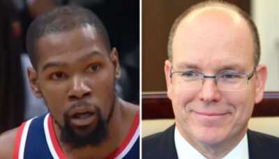 NBA – La photo virale de Kevin Durant avec SAS le Prince Albert de Monaco, 1m83 !