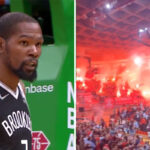 NBA – Pris en plein chaos à Olympiacos/Monaco, le tweet viral de KD !