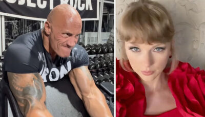 « The Rock » envoie un message à Taylor Swift, elle lui répond cash !