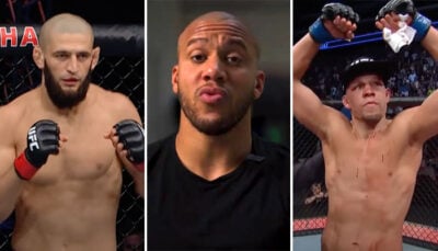 UFC 279 – Ciryl Gane donne son prono entre Khamzat « le faux gangster » et Nate Diaz !